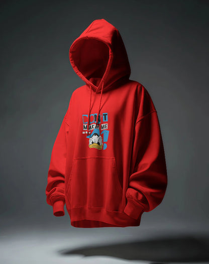 Woman regular fit Disney Donald Duck Mood [Black & Red Hoodie]