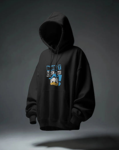 Woman regular fit Disney Donald Duck Mood [Black & Red Hoodie]