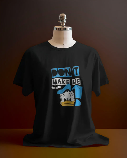 Woman Regular Fit  Disney Donald Duck Mood [Black T-Shirt]