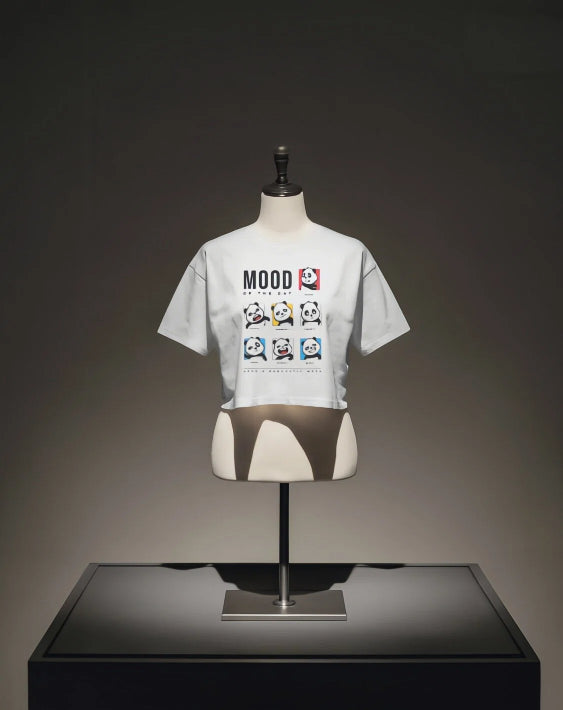 Cute Panda Mood [White,Lightpink,Lavender  Baby T-shirt]