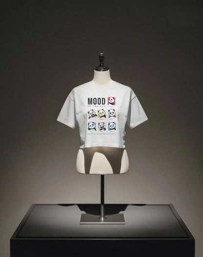 Cute Panda Mood [White,Lightpink,Lavender  Baby T-shirt]