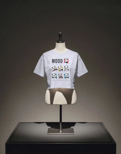 Cute Panda Mood [White,Lightpink,Lavender  Baby T-shirt]