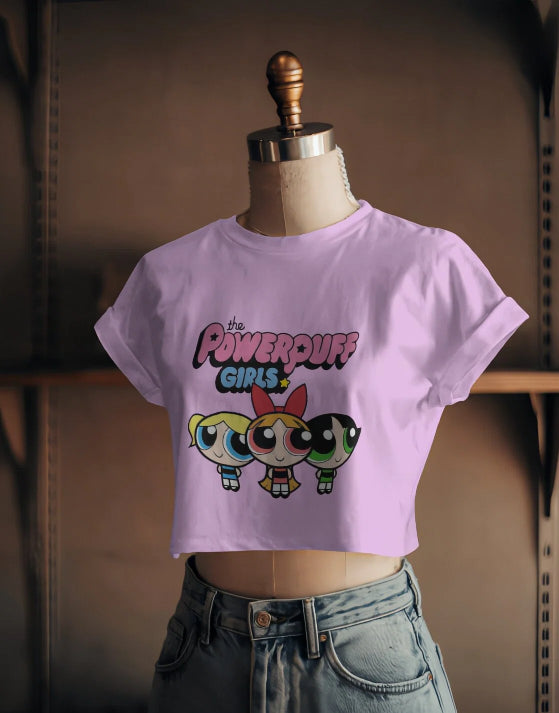 Cute Powerpuff Girls [white,Babypink,Lavender Baby T-shirt]