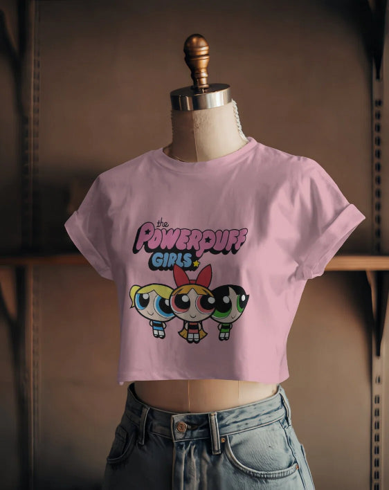 Cute Powerpuff Girls [white,Babypink,Lavender Baby T-shirt]