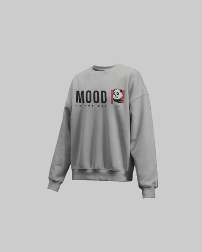 Unisex regular fit Classic Cute Panda Mood [Gray Sweatshirt]