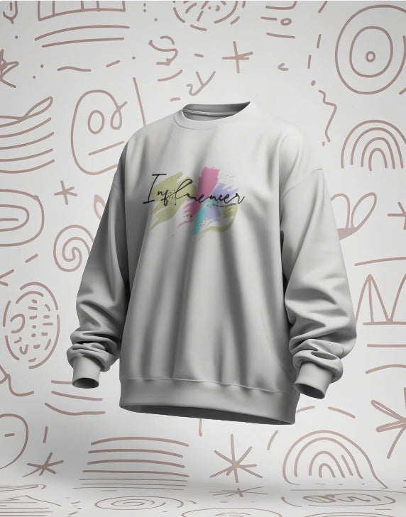 Woman's regular fit Influence [White Sweatshirt]