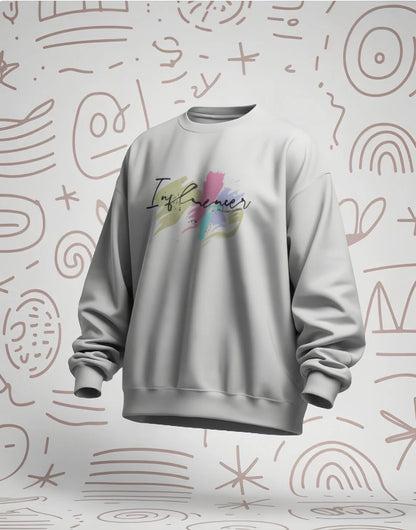 Woman's regular fit Influence [White Sweatshirt]
